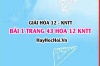 Giải bài 1 trang 43 Hóa 12 Kết nối tri thức SGK